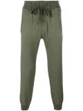 cropped tapered track pants