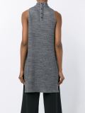 Sleeveless High Neck Top