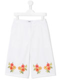 embroidered flower trousers 