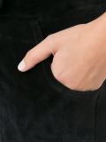 towel effect straight leg trousers
