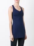 embroidered back tank top