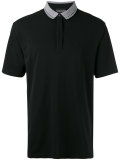 contrast collar polo shirt
