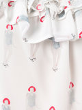 ruffled neck blouse