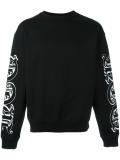 goth tattoo print sweatshirt