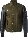 shirt effect bomber jacket
