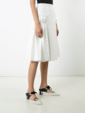 ruffled panel A-line skirt 
