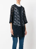 floral lace panel jacket 