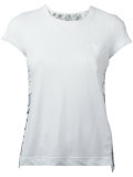 open back scarf print T-shirt