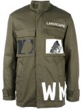 printed military jacket