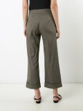 cropped wide leg trousers