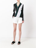 striped wrap blouse 