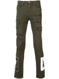 patch print trousers