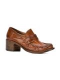 chunky heel penny loafers 