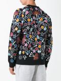 multi symbol embroidered sweatshirt