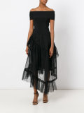 sheer layered skirt