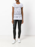 slogan print T-shirt