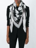 chequerboard print scarf 