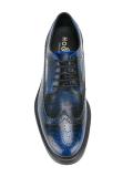 vaporwave print derby shoes 