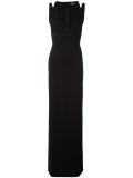 fitted dual strap gown