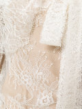 lace off-shoulder bow blouse