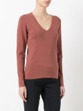 knit V-neck top