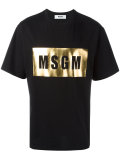 metallic logo T-shirt
