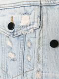 distressed denim jacket