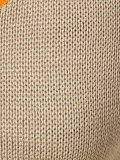 contrast trim knitted vest