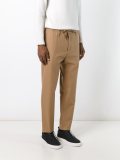 drawstring waistband straight trousers