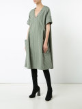 striped oversized dress