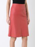 stretch leather skirt