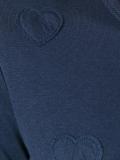 'hearts' embossed T-shirt
