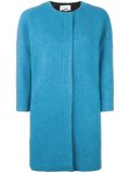 zipped boxy coat