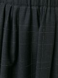 metallic check pattern skirt