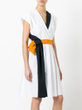 belted wrap dress
