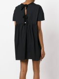 ruffled trim lace dress
