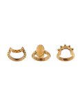 'Lyzbeth' set of three rings
