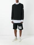multi patch detail track shorts