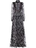 sheer ruffled dress