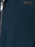 logo plaque zip hoodie 