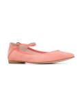 buckled strap ballerinas
