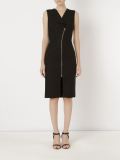 V-neck midi dress