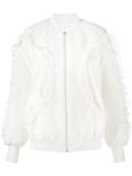 textured bomber jacket 