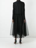 pleated tulle blazer