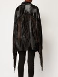 fringed buttoned jacket 