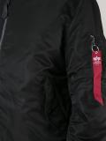 ruched-sleeve bomber jacket