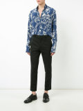 printed button-down shirt 