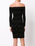 off-shoulders fitted dress