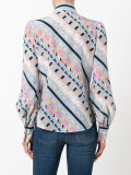 floral striped patterned shirt