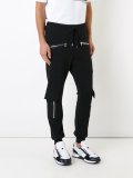 zip pocket track pants